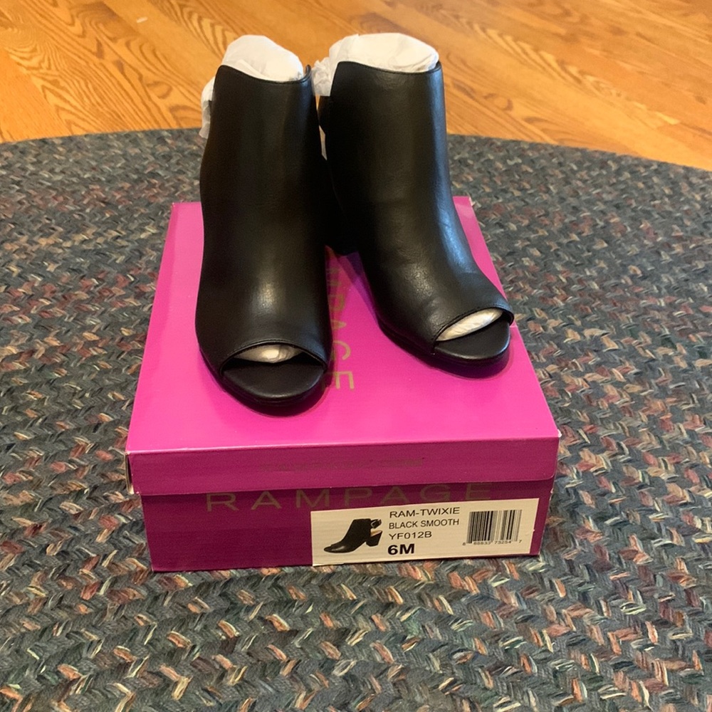 Brand New Rampage Black Booties